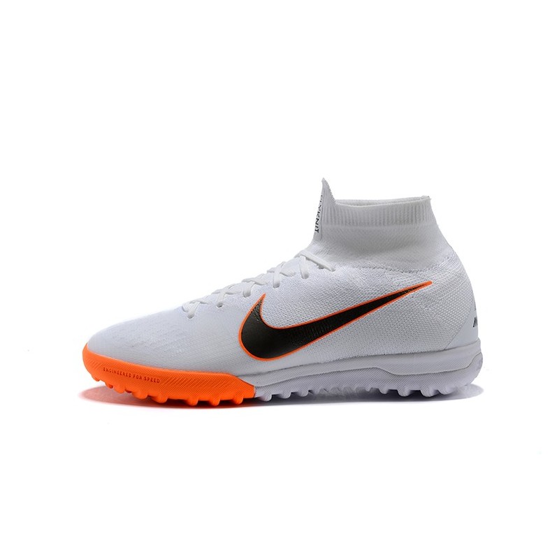 Pánské Nike Mercurial SuperflyX VI Elite TF Bílý oranžový Černá